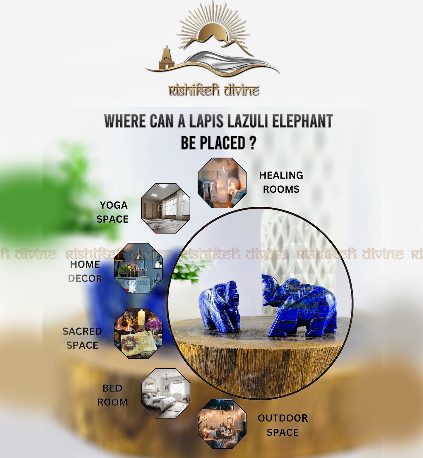 Lapis Lazuli Elephant