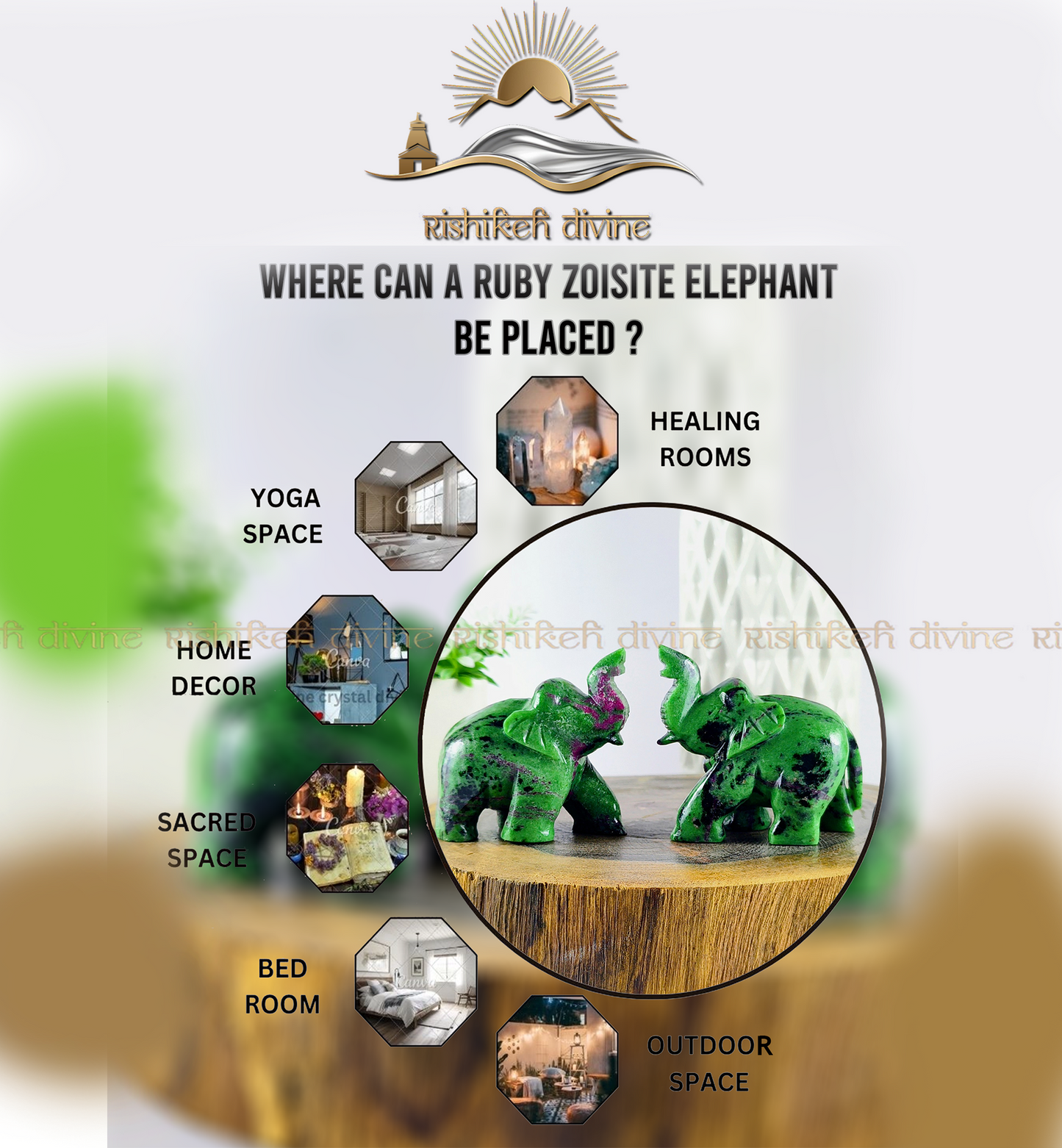 Ruby Zoisite Elephant