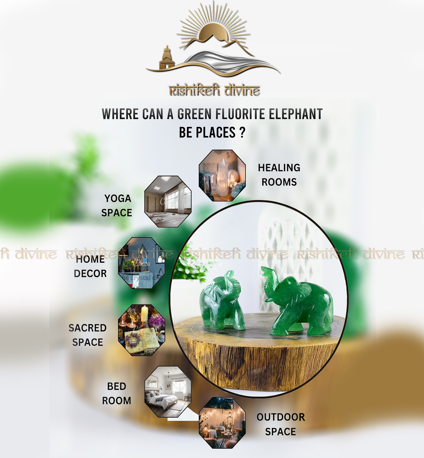 Green Fluorite Elephant