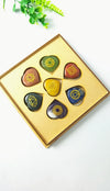 Sevan chakra reiki set heart shape