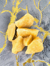 Dark yellow aventurine crystal