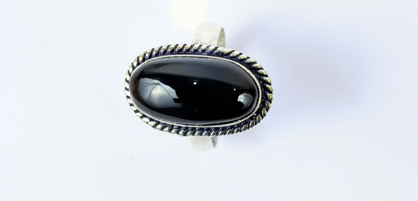 Smoky quartz ring