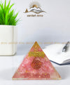 Rose Quartz Orgone Pyramid