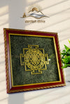 Pyrite Shri-yantra Plate