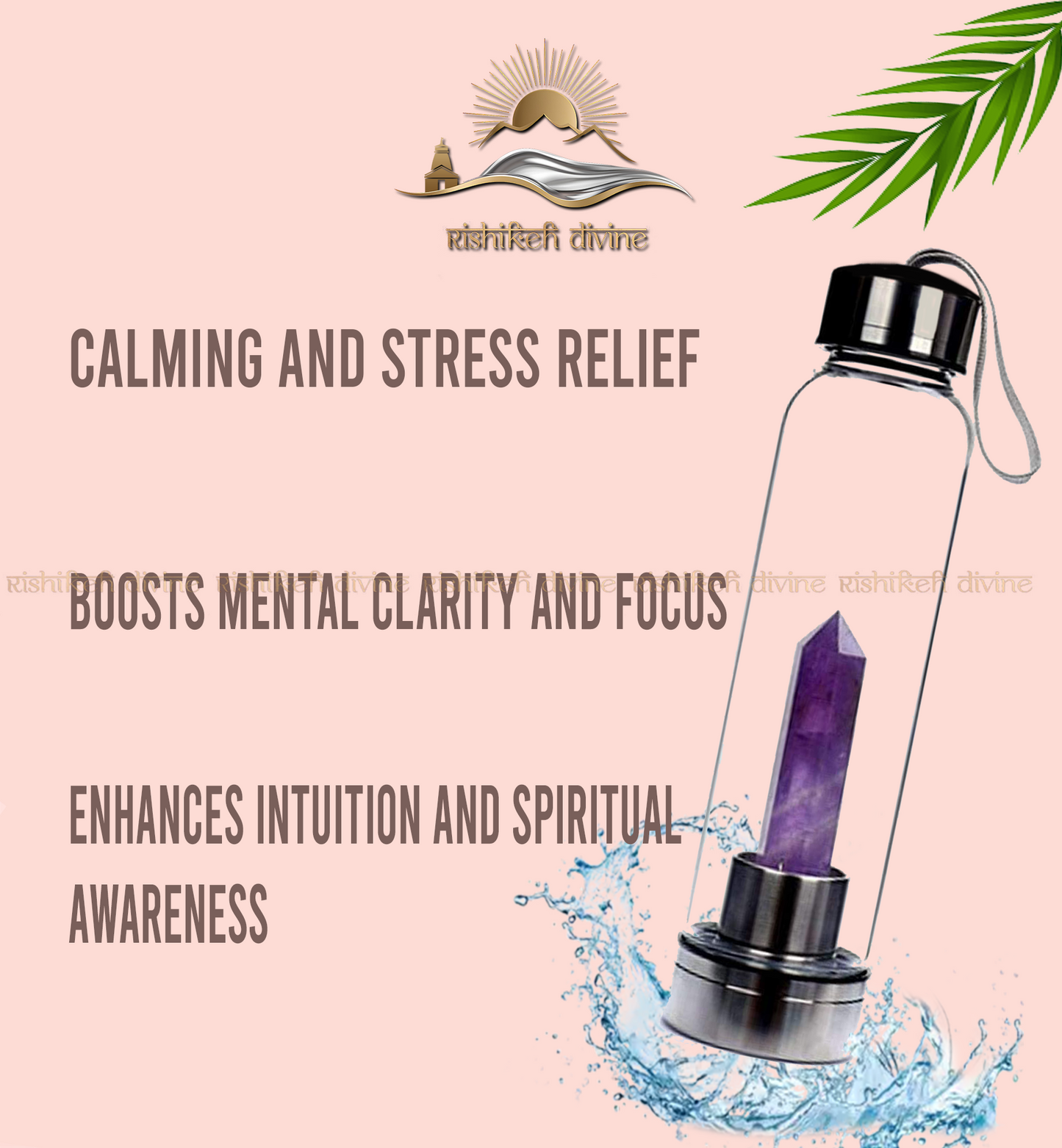 Amethyst Crystal Bottle