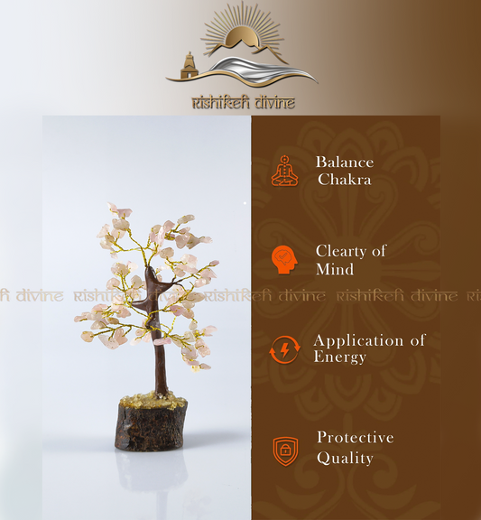 Rose quartz tree