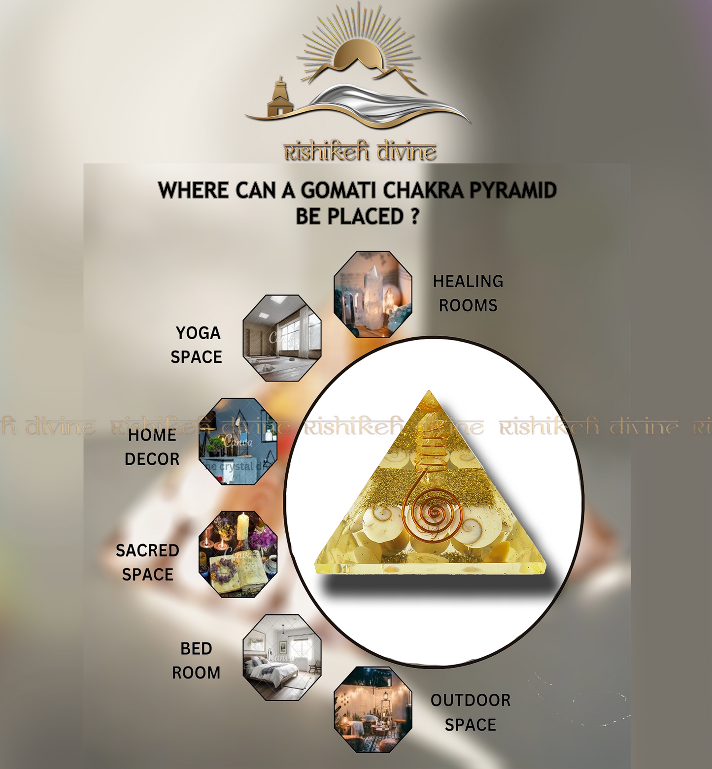 Gomti Chakra Orgone Pyramid