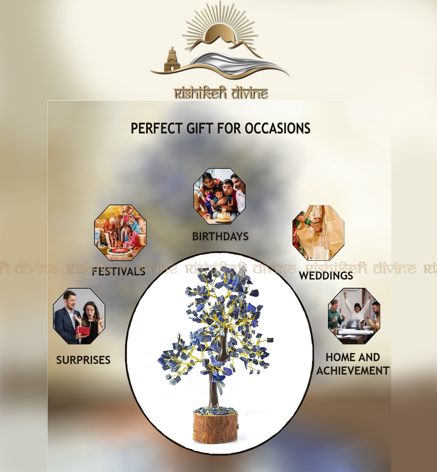 Lapis lazuli tree