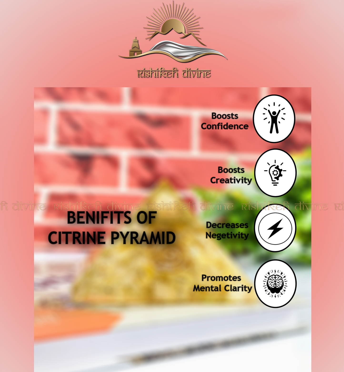 Citrine Orgone Pyramid