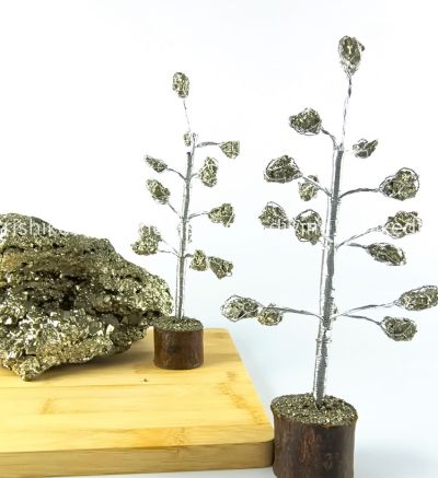Pyrite raw stone tree
