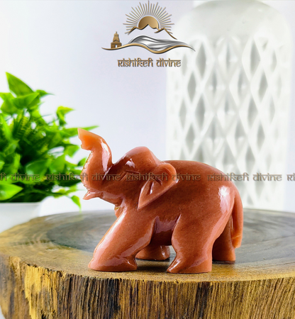 Red Aventurine Elephant