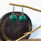 Green agate earrings