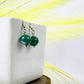 Green agate earrings
