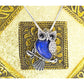 Lapis lazuli owl pendant