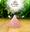 Rose quartz pyramid