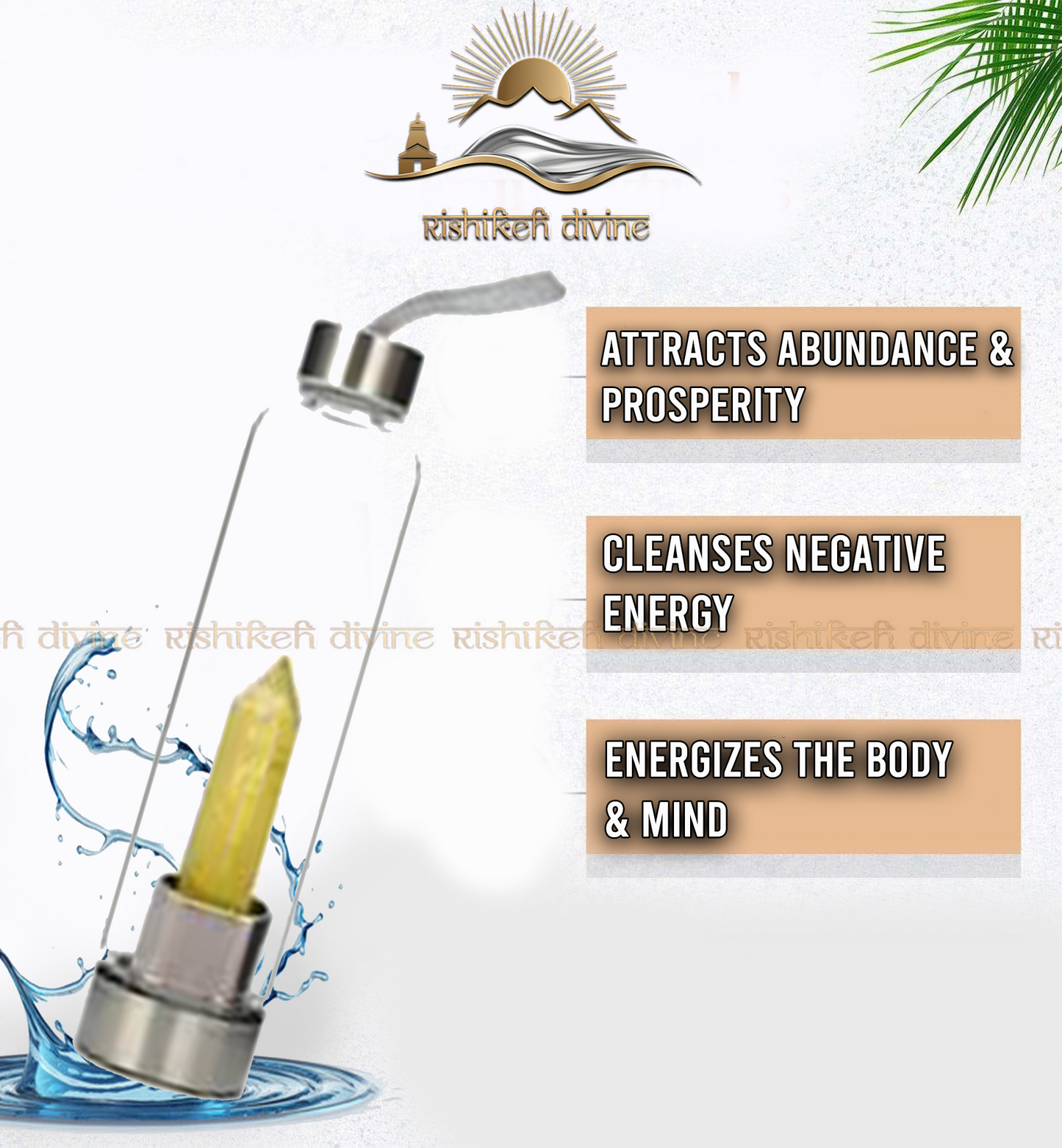 Citrine Crystal Bottle