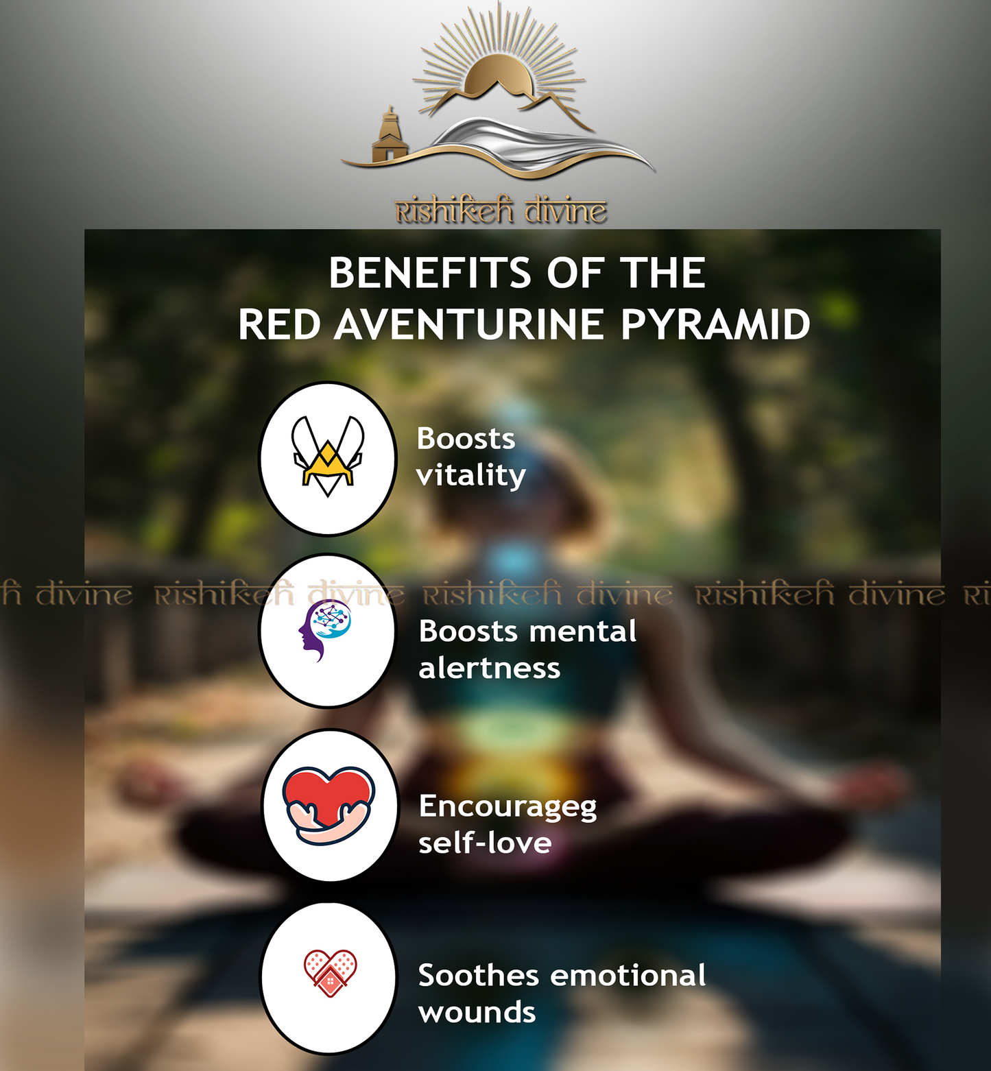 Red Aventurine Pyramid