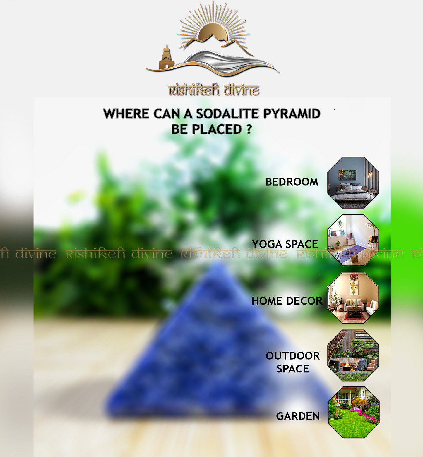 Sodalite Pyramid