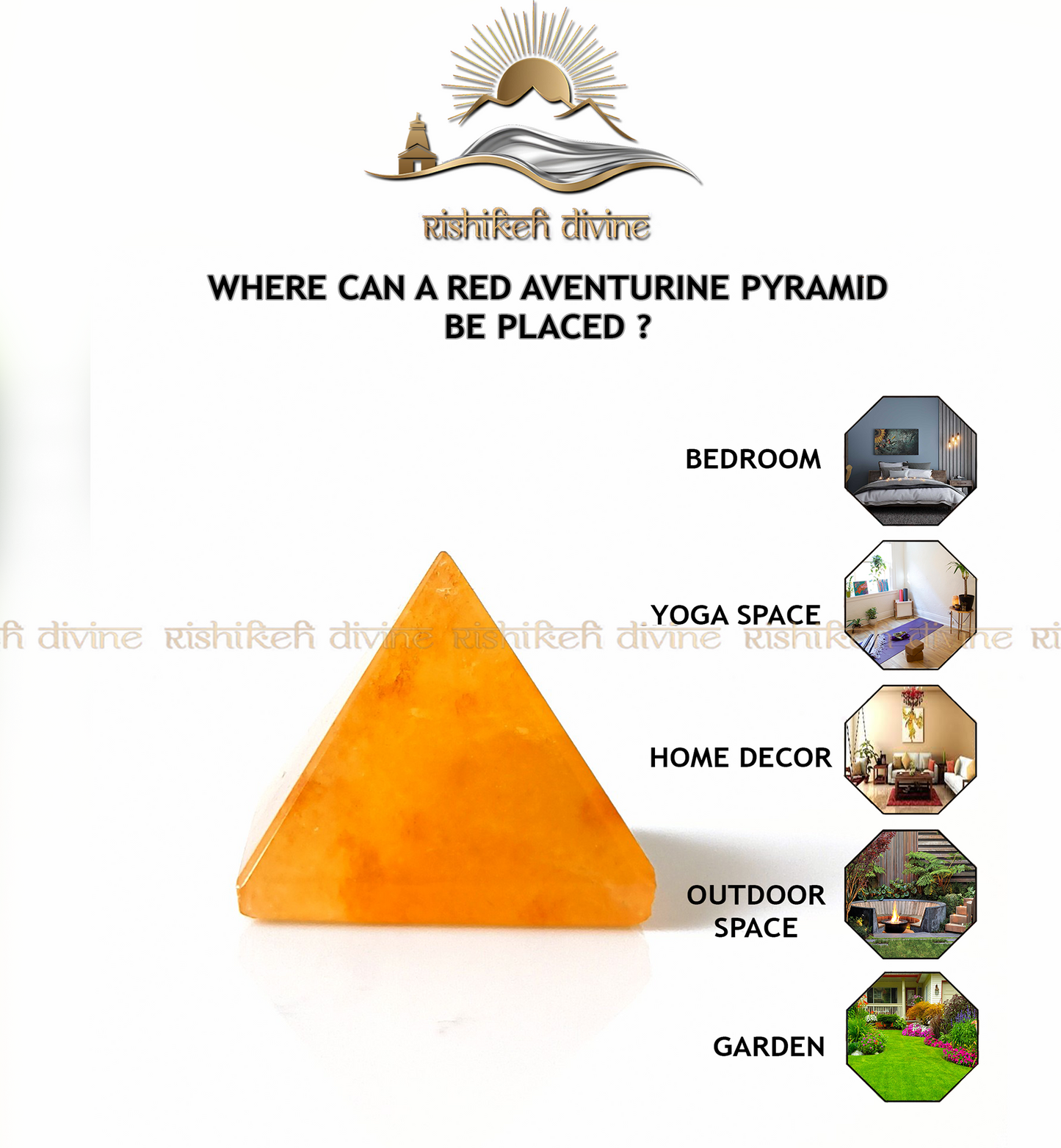 Red Aventurine Pyramid