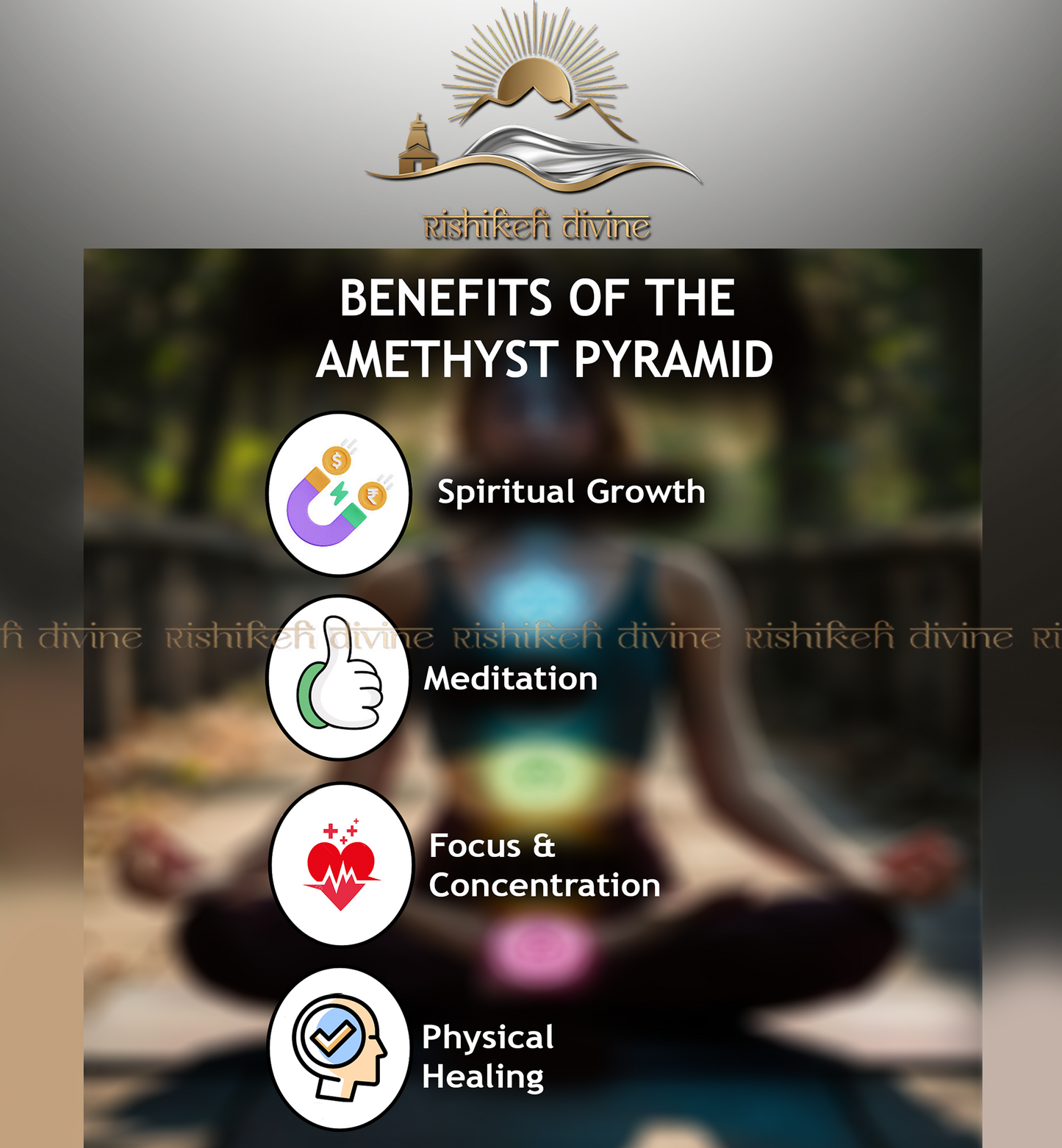 Amethyst pyramid