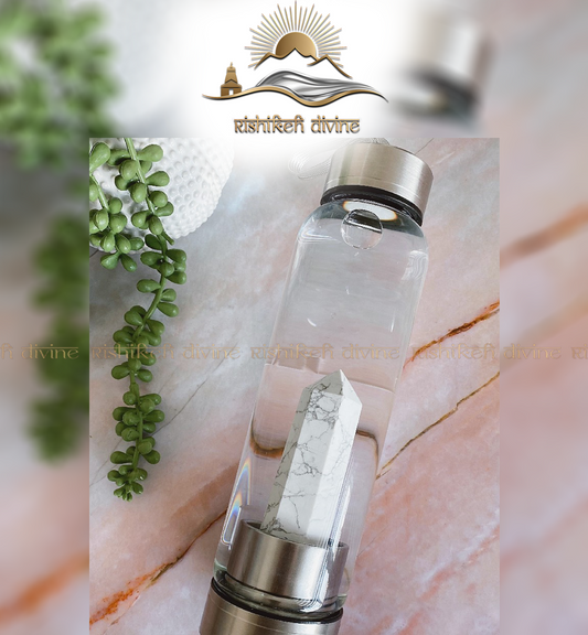 Howlite Crystal Bottle