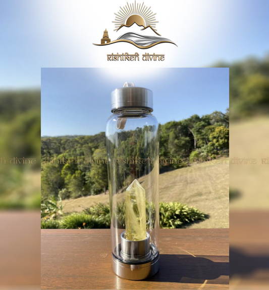 Citrine Crystal Bottle