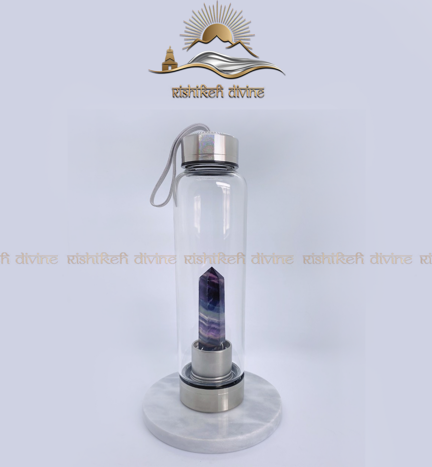 Multi Fluorite Crystal Bottle