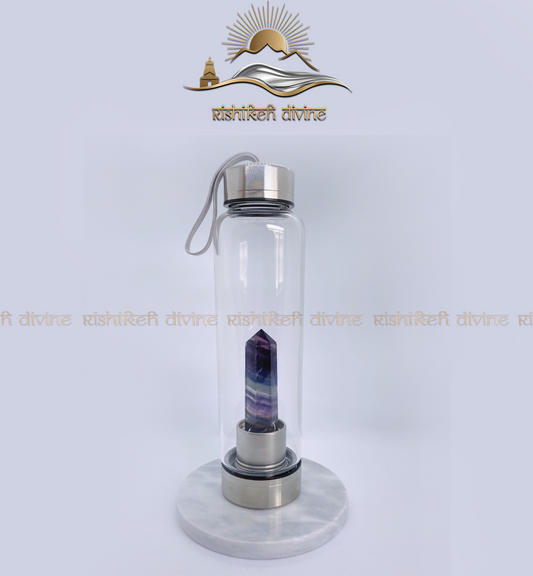 Multi Fluorite Crystal Bottle