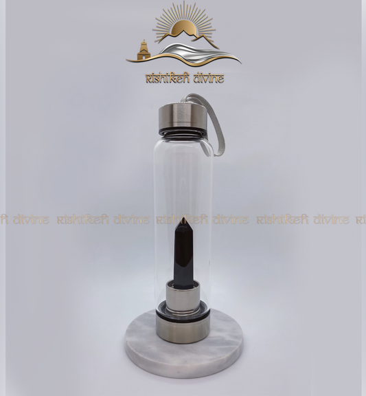 Black Tourmaline Crystal Bottles