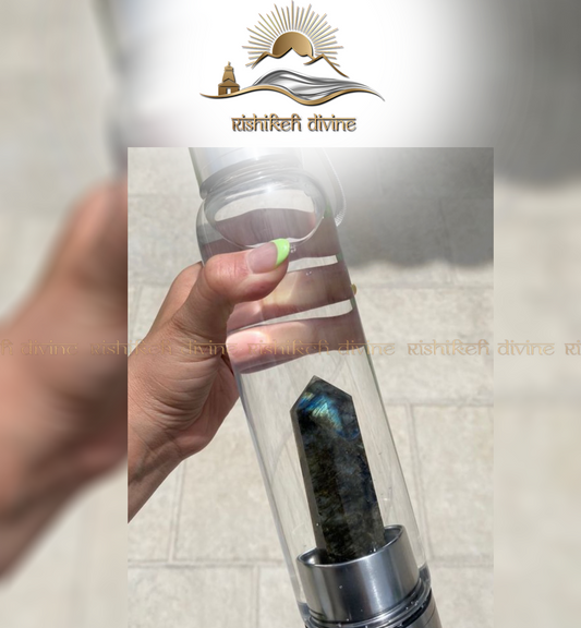 Labradorite Crystal Bottle
