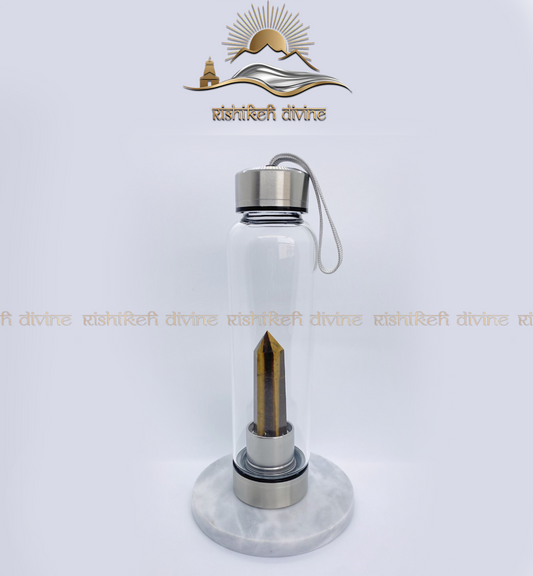 Tiger Eye Crystal Bottle
