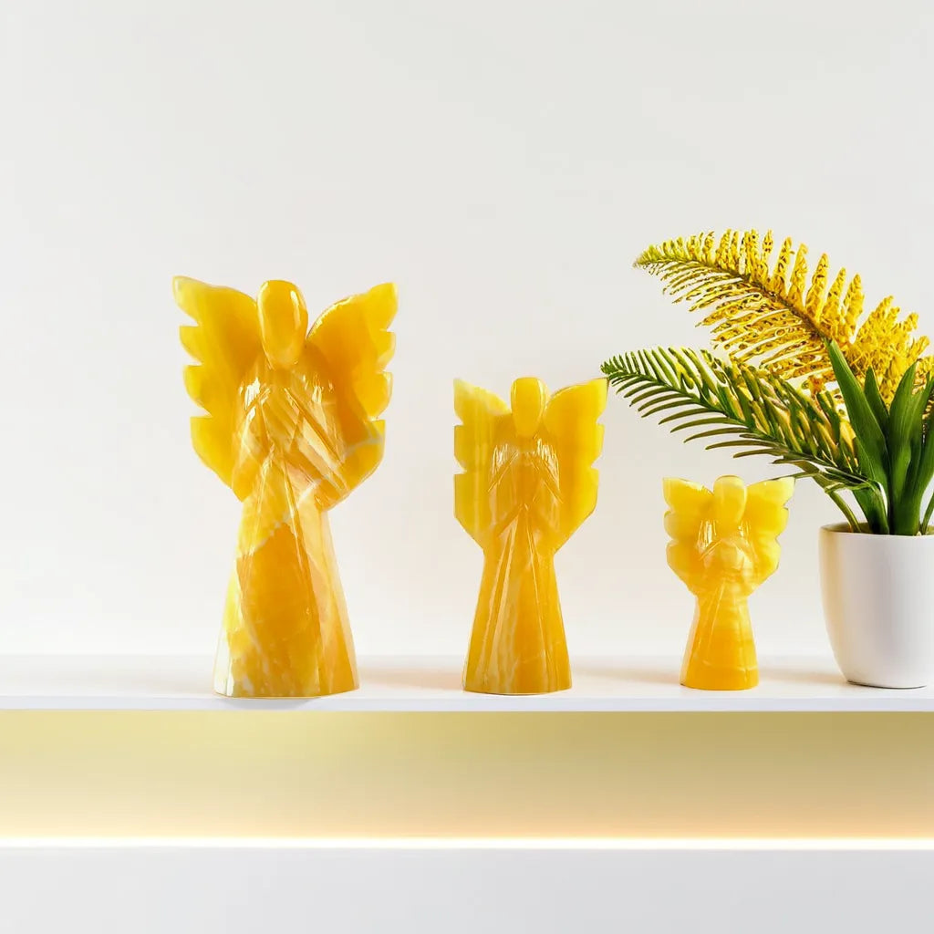 Yellow Calcite Angel