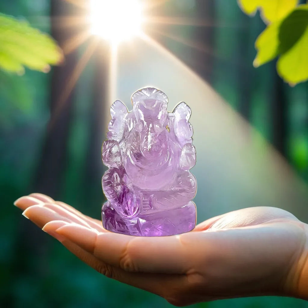 Brazilian Amethyst Ganesh