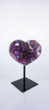 Amethyst cluster in  heart shape